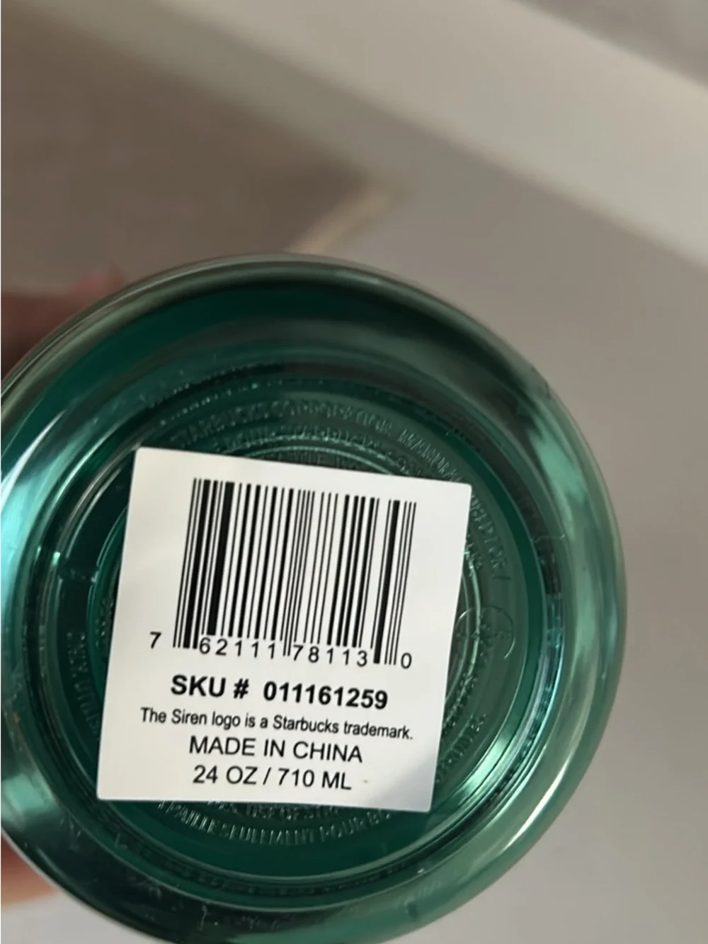 Reusable Bottle Bottom with SKU